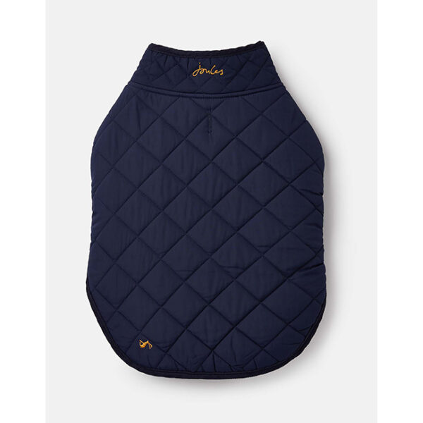 Joules – Navy Quilted Dog Coat