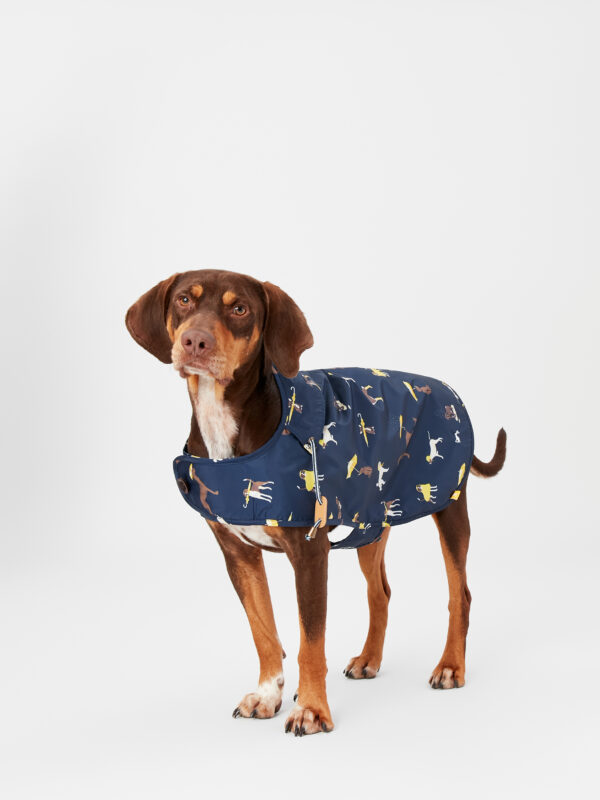 Joules - Navy Dog Print, Dog Raincoat