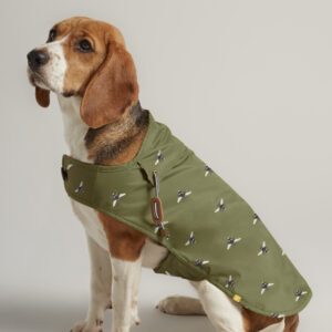 Joules - Khaki Bee Water Resistant Dog Coat
