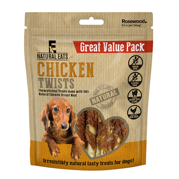 Rosewood Natural Eats Chicken Twists Value Pack 320g