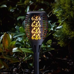 Smart Solar - Compact Solar Powered Flaming Torch. Single
