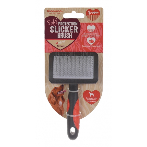Soft Protection Slicker Brush. Small