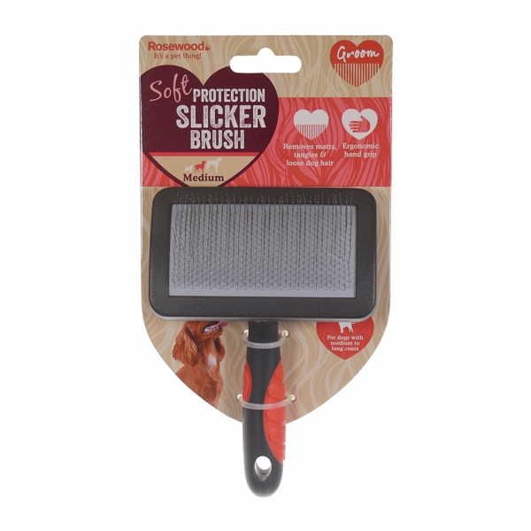 Soft Protection Slicker Brush. Medium