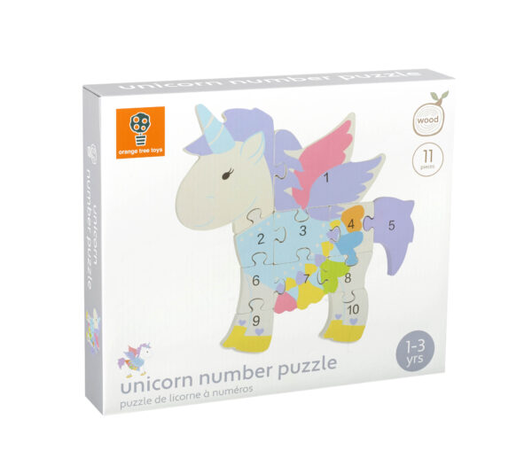 Orange Tree Toys - Unicorn Number Puzzle