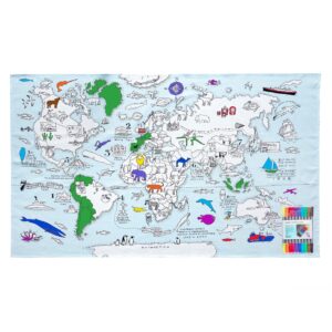 Eatsleepdoodle - Tablecloth - world map